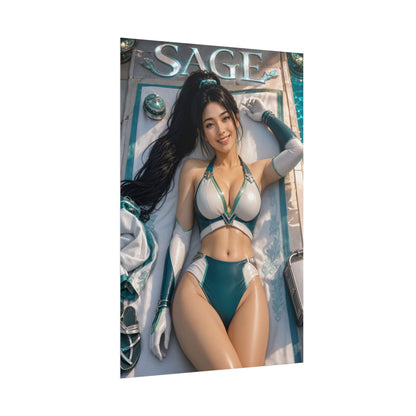 Gaming Wall Art Sage Valorant Poster Bedroom Game Room Decor Art Print