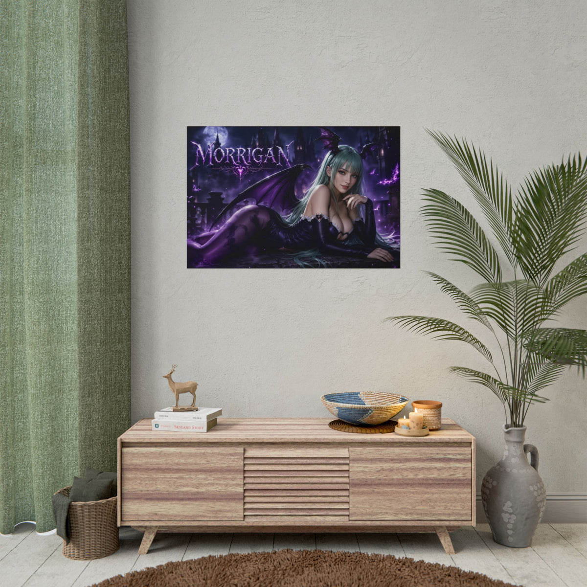 Morrigan Aensland Darkstalkers Poster Wall Art Character Room Decor Collectible