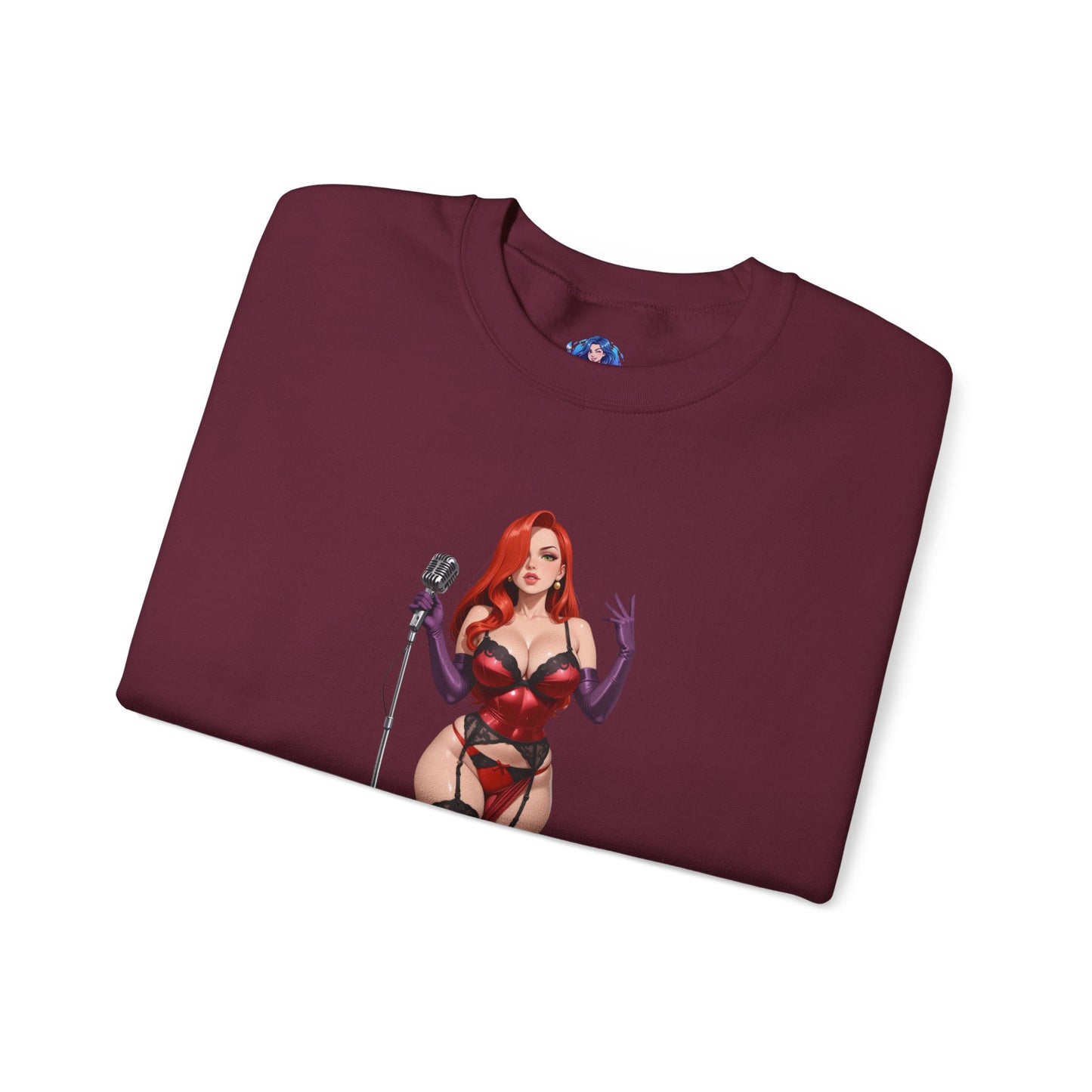 Jessica Rabbit Sweatshirt, klassischer Cartoon-Rundhalsausschnitt, gemütliche Retro-Streetwear für Fans