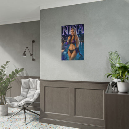 Nina Williams Character Poster Tekken Gamer Gift Gaming Setup Wall Decor Print