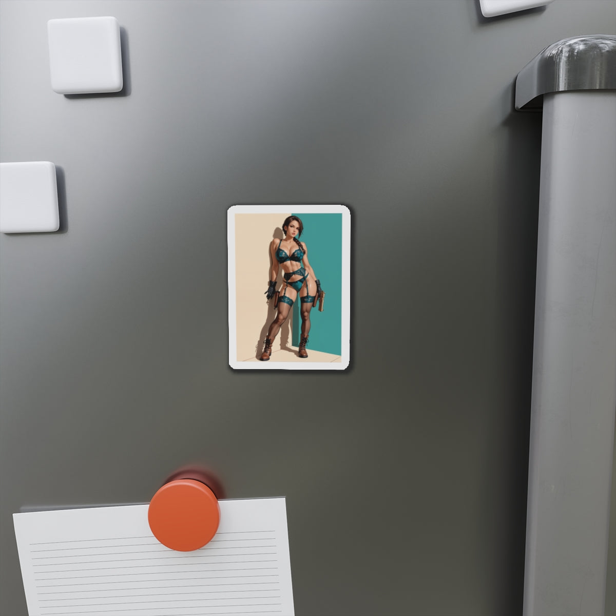 Магніт Лара – сексуальний аніме-магніт із розкрадачки гробниць, декор із гарячою дівчиною-авантюристкою