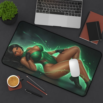 Mortal Kombat Mouse Pad, Jade Desk Mat, Gamer Gift XXL