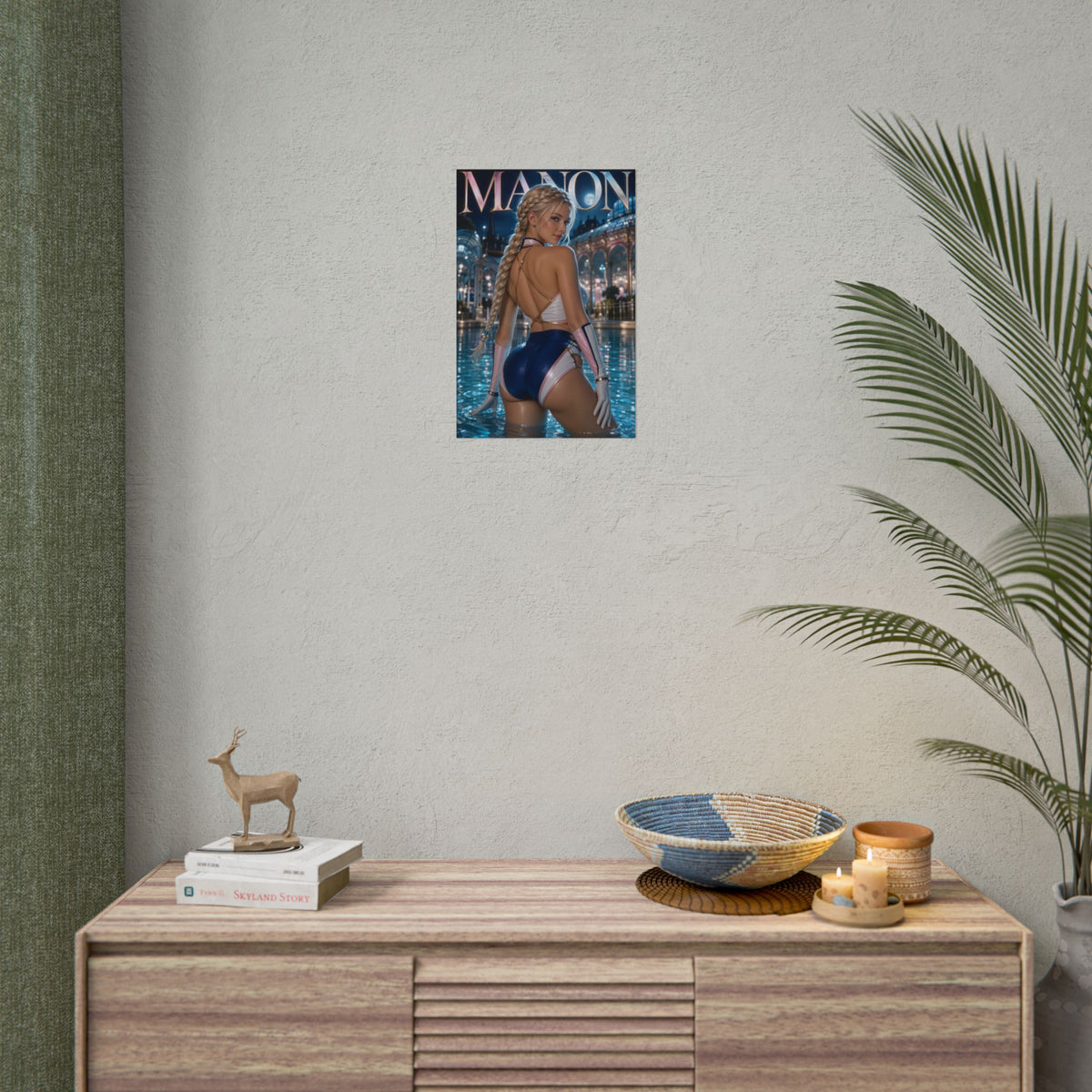 Manon Character Poster Street Fighter Gamer Gift Gaming Setup Wall Decor Print