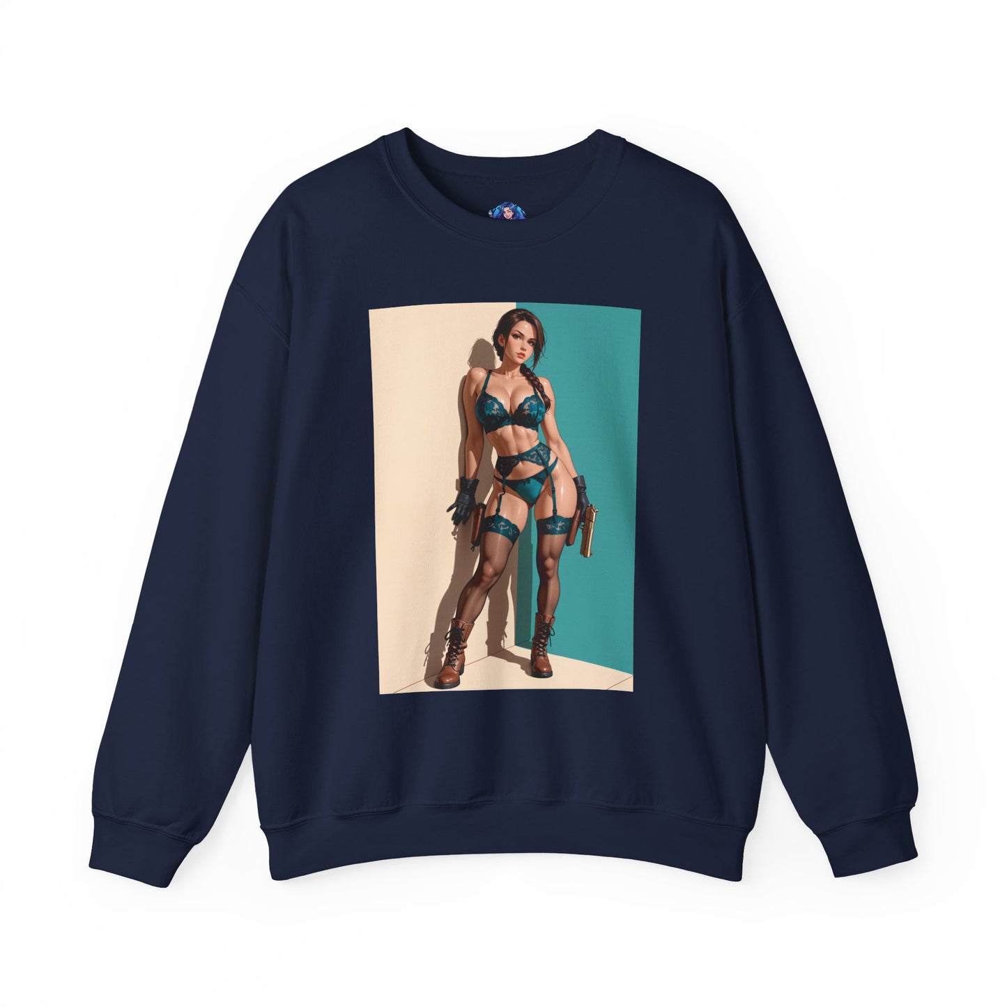 Толстовка Lara Croft, футболка з круглим вирізом Adventure Icon, ігровий одяг для щоденного носіння