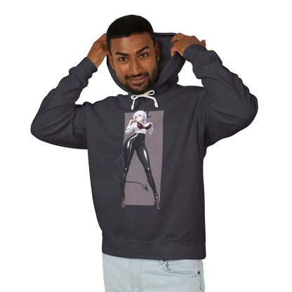 Zani Hoodie | Anime Heroine Hoodie | Futuristic Warrior Girl Pullover