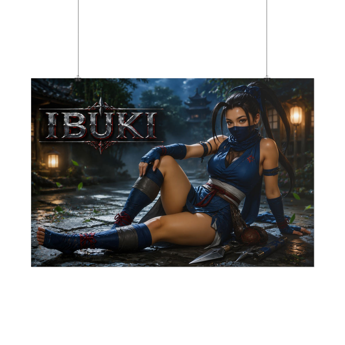 Gaming Wall Art Ibuki Poster Game Room Decor Gamer Gift Art Print