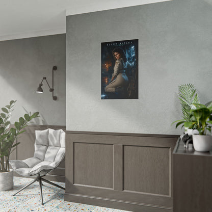Ellen Ripley Poster, Alien Movie Wall Art, Sci Fi Print, Gamer Decor