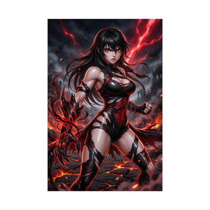 Velvet Crowe Tales of Berseria Poster Anime RPG Wall Art Dark Fantasy Woman Print Gamer Room Decor Gift
