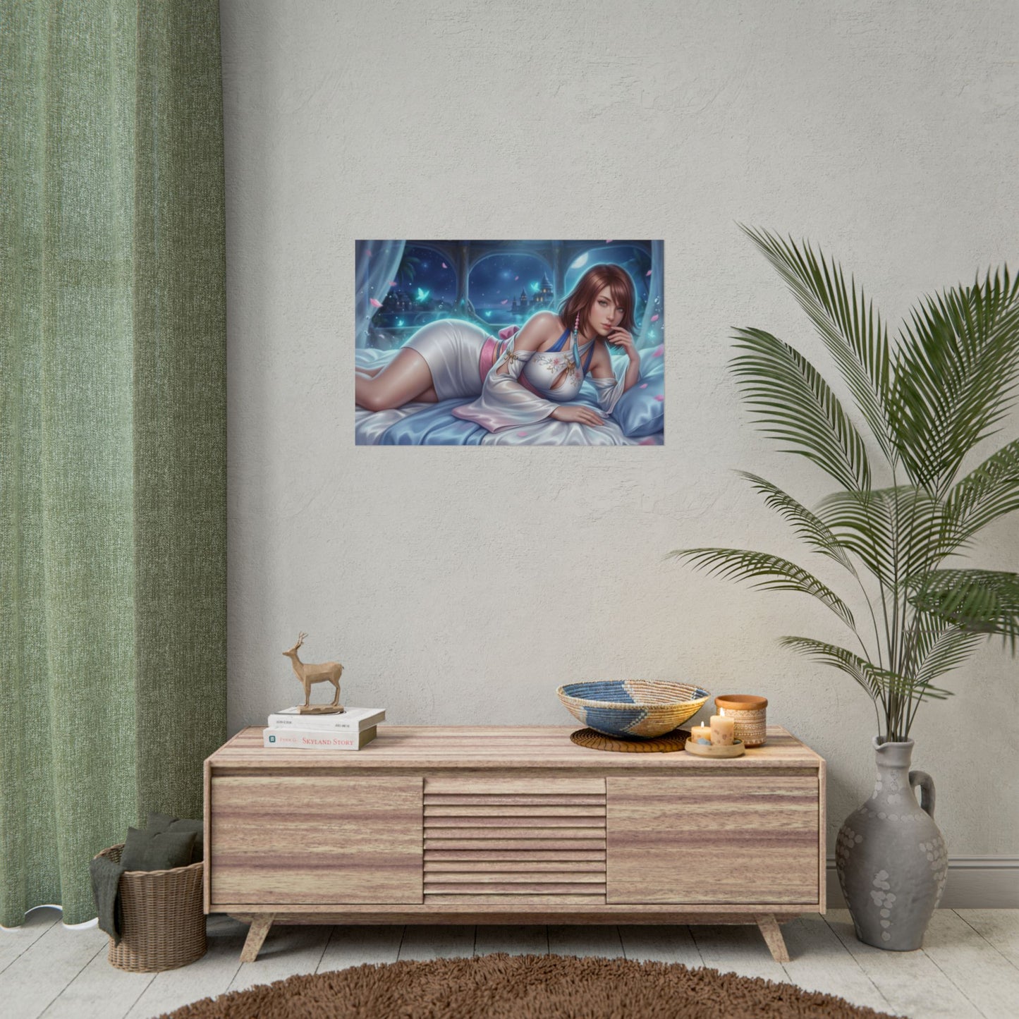 Yuna Final Fantasy Poster, Gaming Wall Art, Fantasy Print Decor