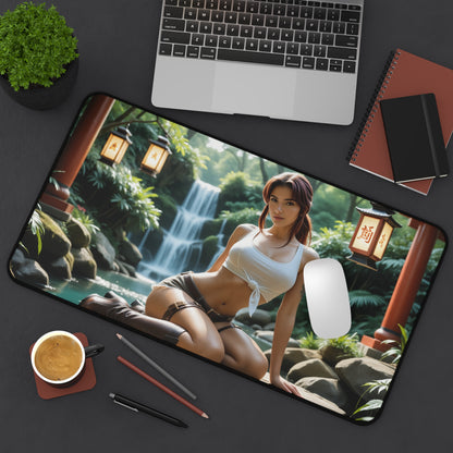 Килимок для столу Revy, килимок для миші «Чорна лагуна», декор для ігрового столу з аніме-героїнею