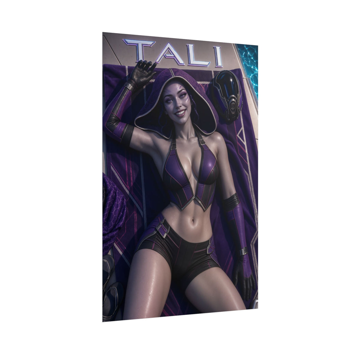Tali Mass Effect Gaming Poster Wall Art Gamer Room Decor Collectible Print