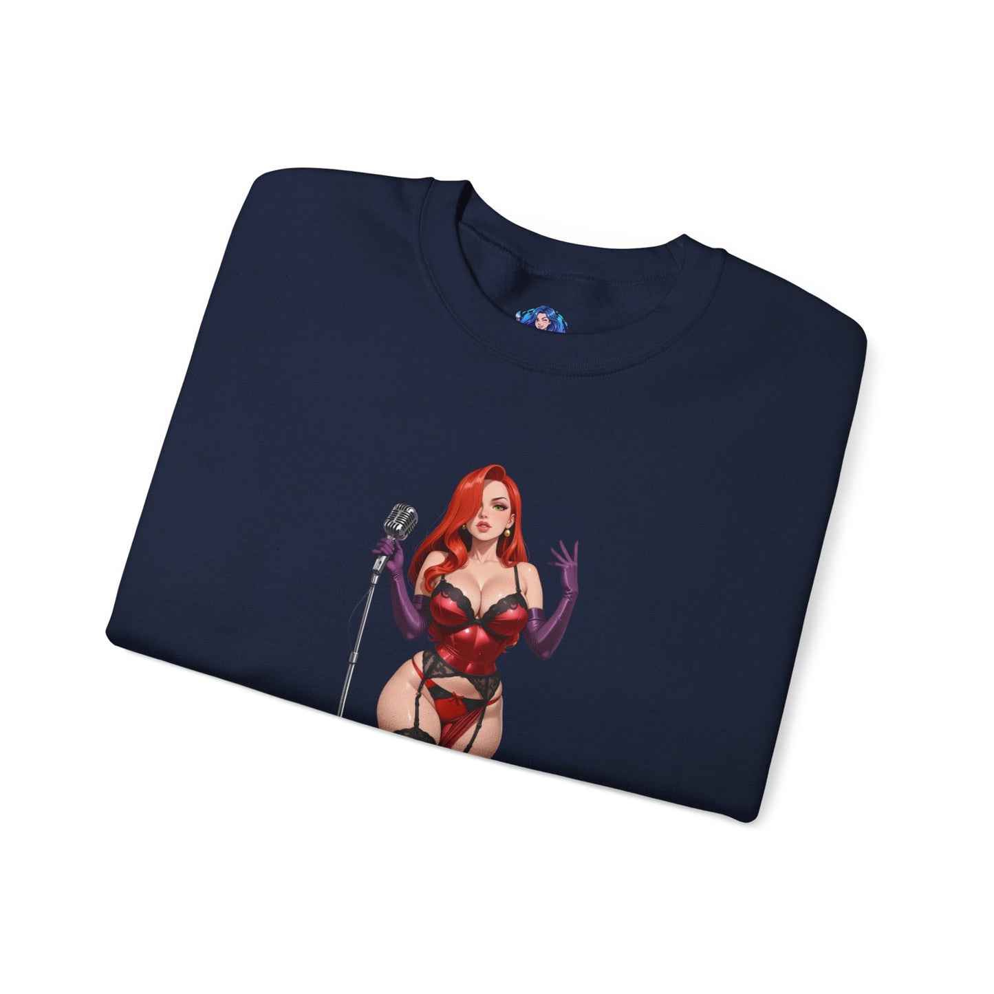 Jessica Rabbit Sweatshirt, klassischer Cartoon-Rundhalsausschnitt, gemütliche Retro-Streetwear für Fans