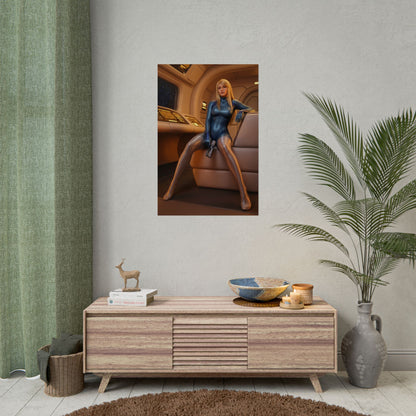 Samus Aran Poster – Sci Fi Wall Art Print, Futuristic Warrior Decor