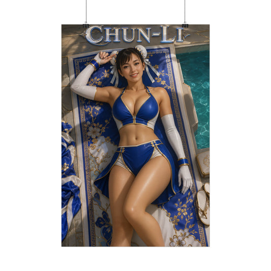 Chun Li Character Wall Art Street Fighter Gaming Poster Office Room Decor Print