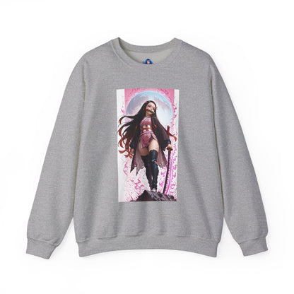 Nezuko Kamado Sweatshirt, Anime Heroine Crewneck, Stylish Demon Slayer Streetwear