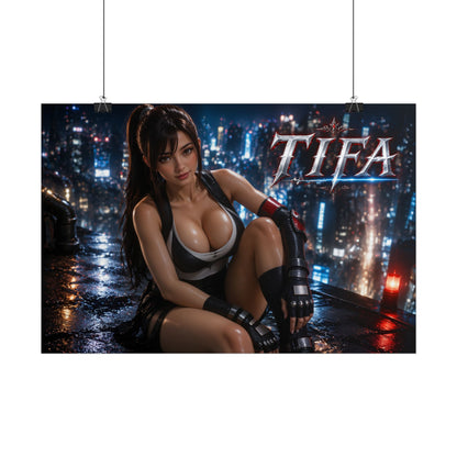 Tifa Lockhart Wall Art Poster PC Gaming Decor Bedroom Collector Print