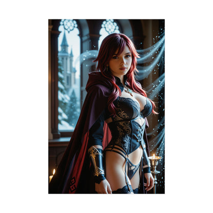 Постер Розарії | Настінне мистецтво аніме Вайфу для декору в стилі отаку та JRPG