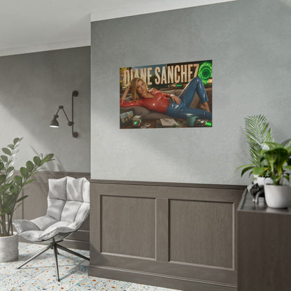 Cartoon Wall Art Diane Sanchez Rick and Morty Poster Room Decor Character Print