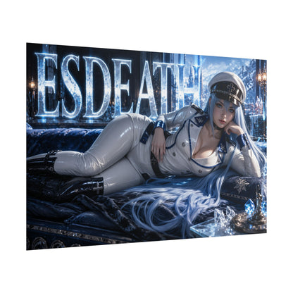 Anime Room Decor Esdeath Akame ga Kill Poster Wall Art Character Print