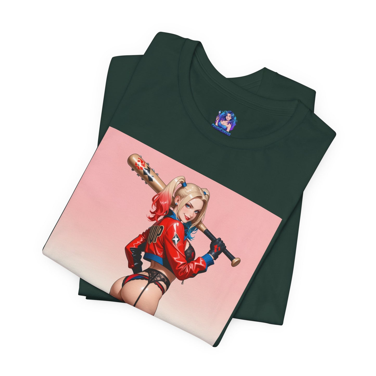 Harley Quinn T-Shirt | DC Comics Waifu-Shirt für Gamer &amp; Fans | Sexy Clown-Girl-Shirt