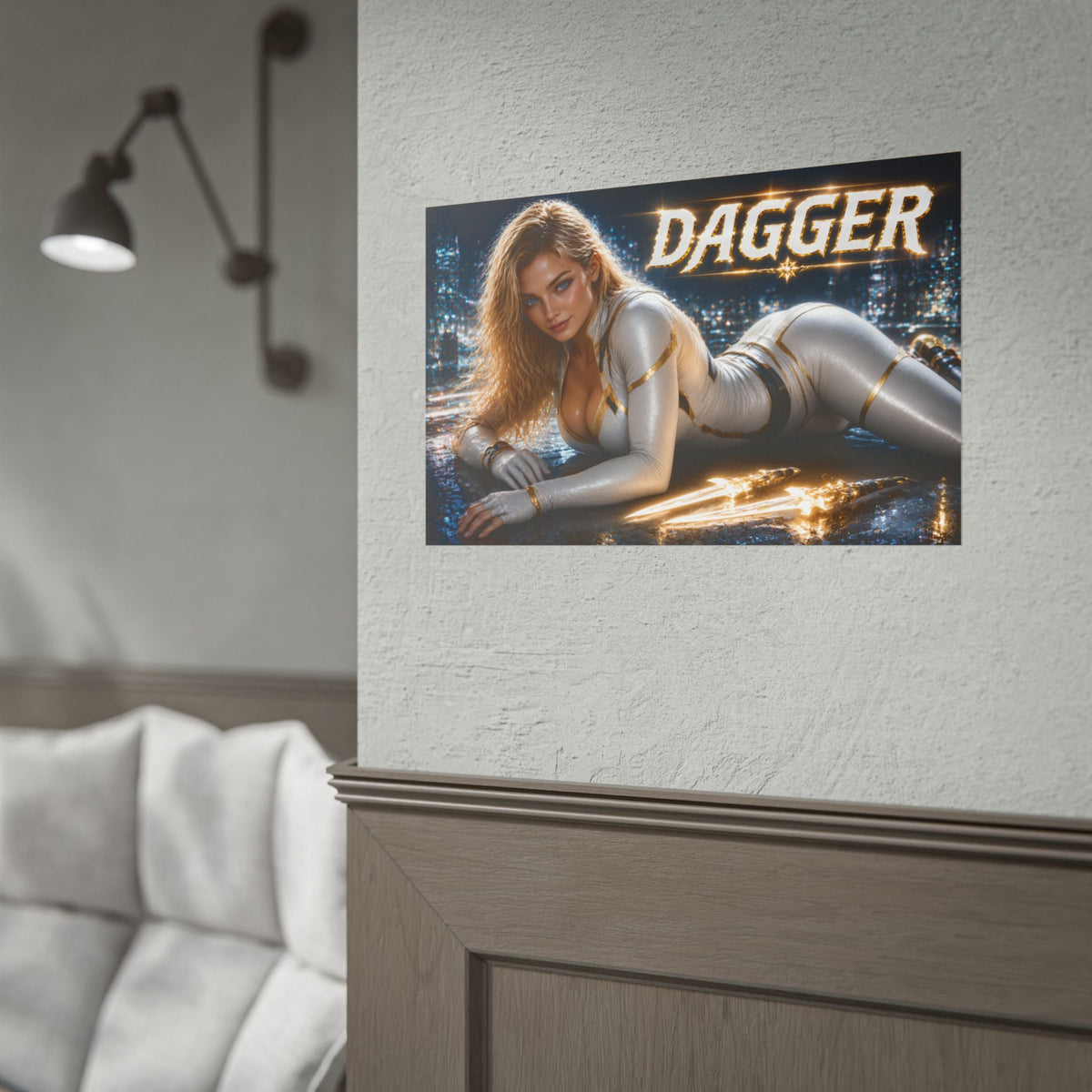 Dagger Character Poster Comic Style Wall Decor Bedroom Collector Gift