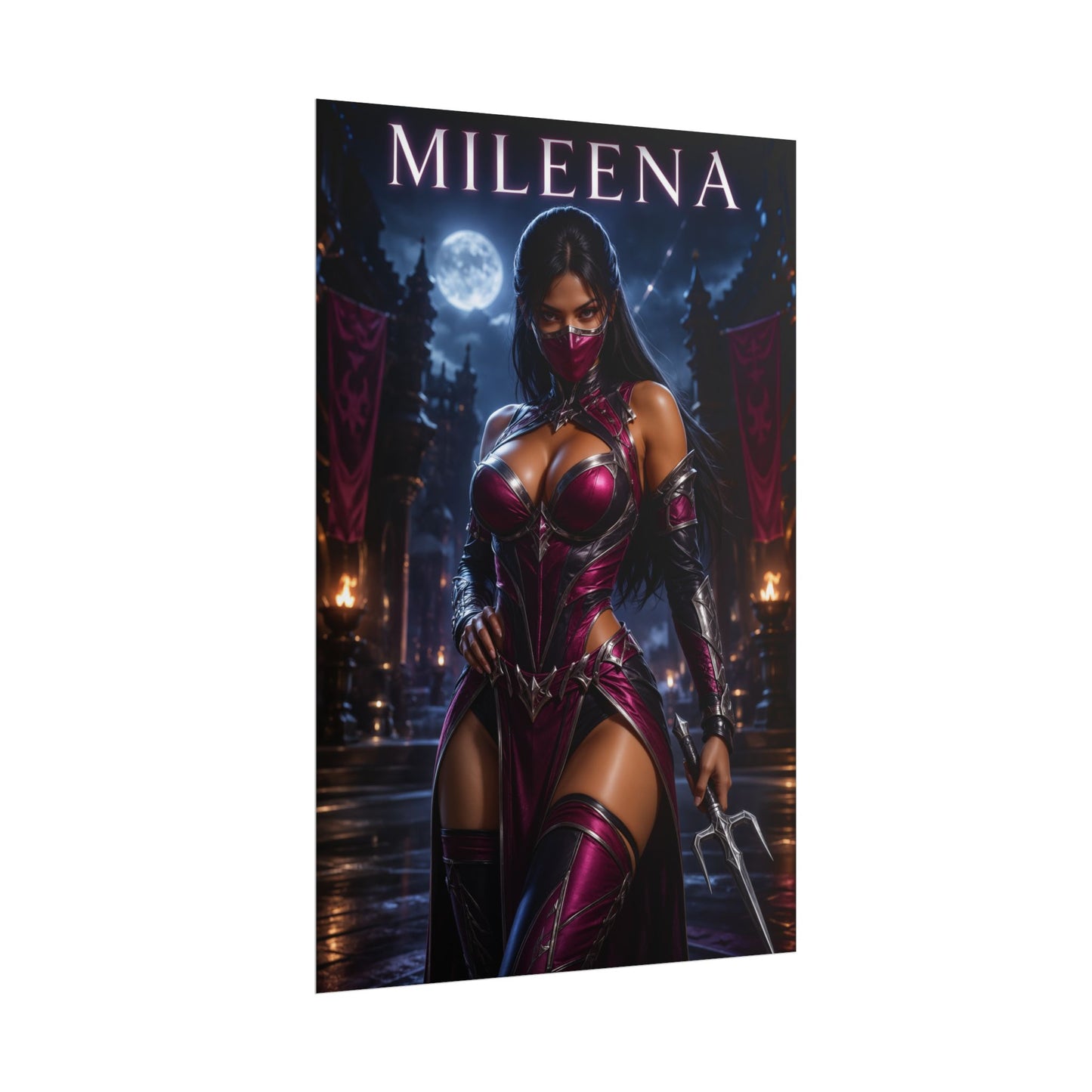 Mortal Kombat Mileena Poster MK Wall Art Print Decor