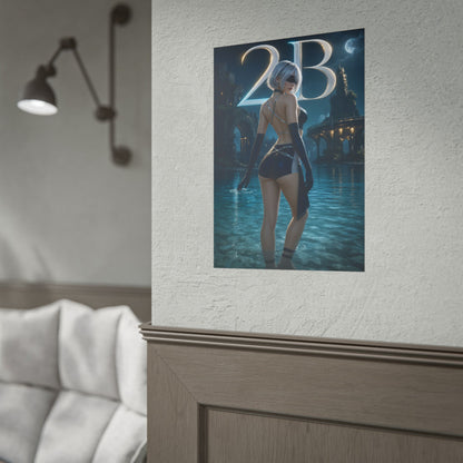 Game Room Decor 2B Wall Art Poster Collectible Character Print Collector Gift