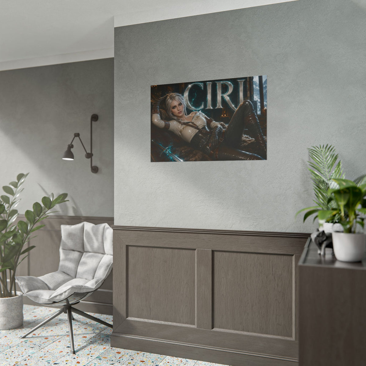 Ciri Character Poster The Witcher Gamer Room Wall Art Collectible Decor
