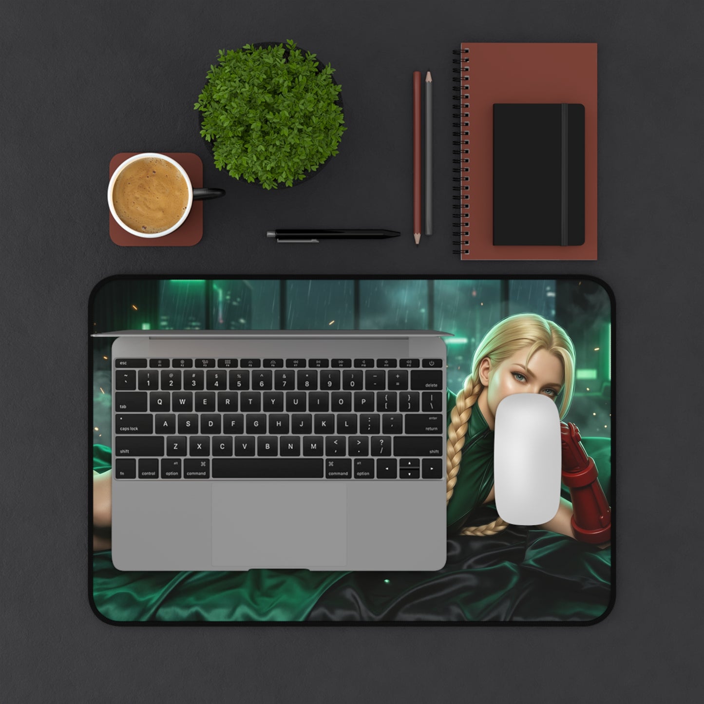 Street Fighter Mouse Pad, Cammy Desk Mat, Anime Decor XXL