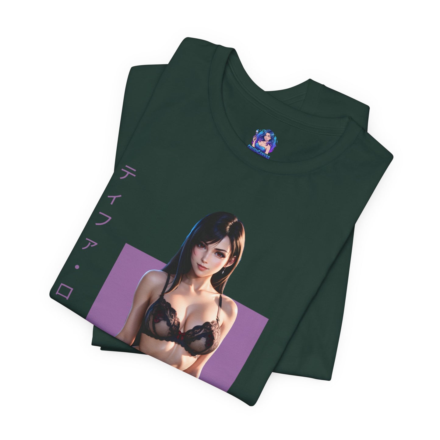Tifa Lockhart T-Shirt | Final Fantasy VII Shirt für Otaku- und Gamer-Fans | Shirt für starke Heldinnen