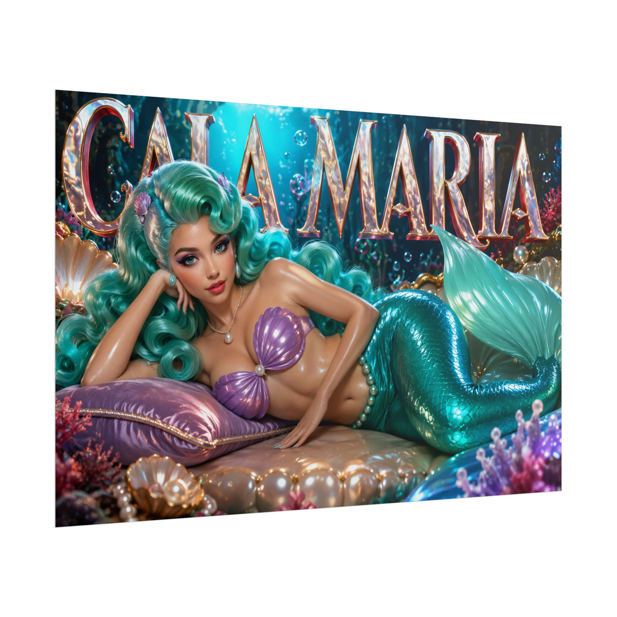 Cala Maria Character Poster Cuphead Gamer Room Wall Art Collectible Decor