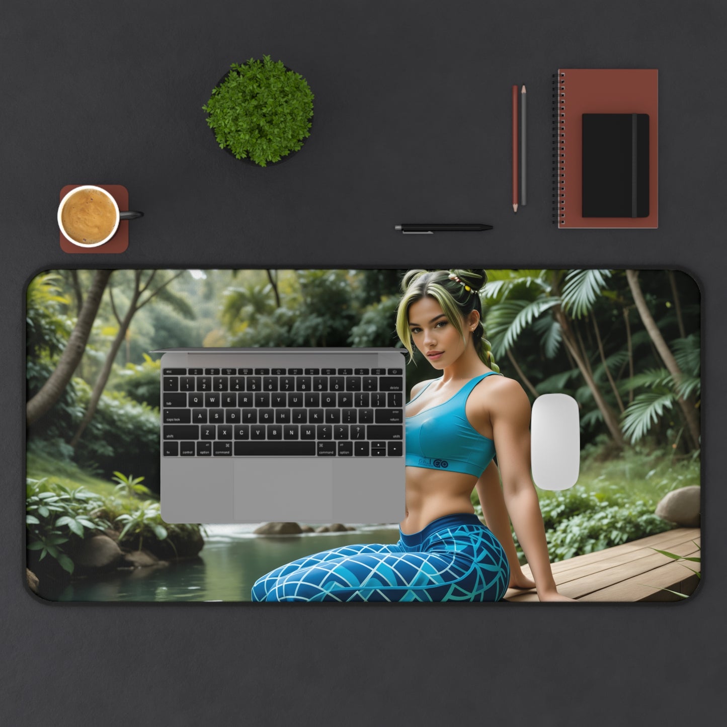 Килимок для столу Jolyne Cujoh, килимок для миші JoJo, декор для столу з аніме-дівчиною