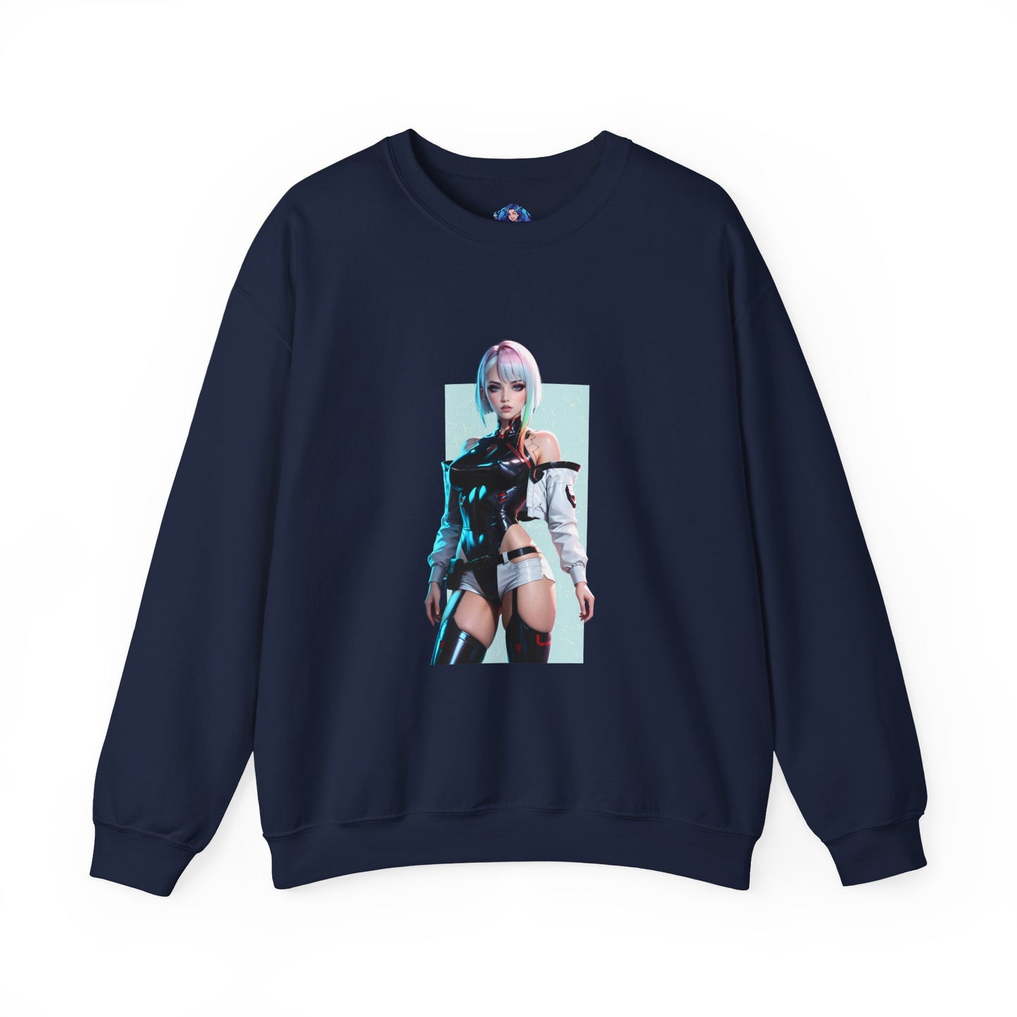 Lucy Edgerunners Sweatshirt, Cyberpunk-Rundhalsausschnitt, futuristische Gaming-Bekleidung für Fans