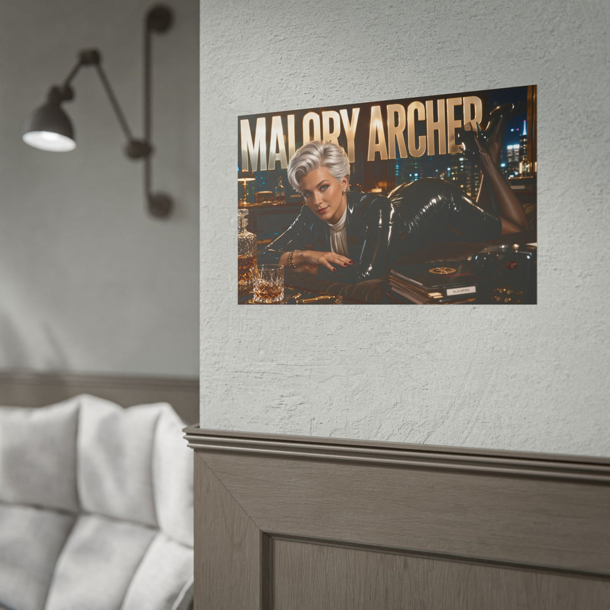 Room Decor Malory Archer Archer Poster Cartoon Wall Art Collectible Print
