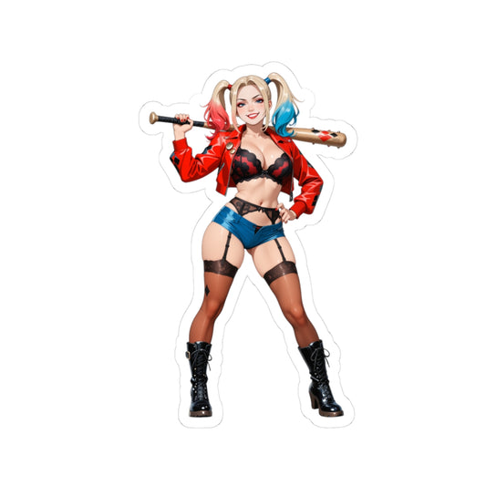 Harley-Queen-Aufkleber – Vinyl-Aufkleber mit Schurkenmotiv für Laptops, Notizbücher und Ausrüstung