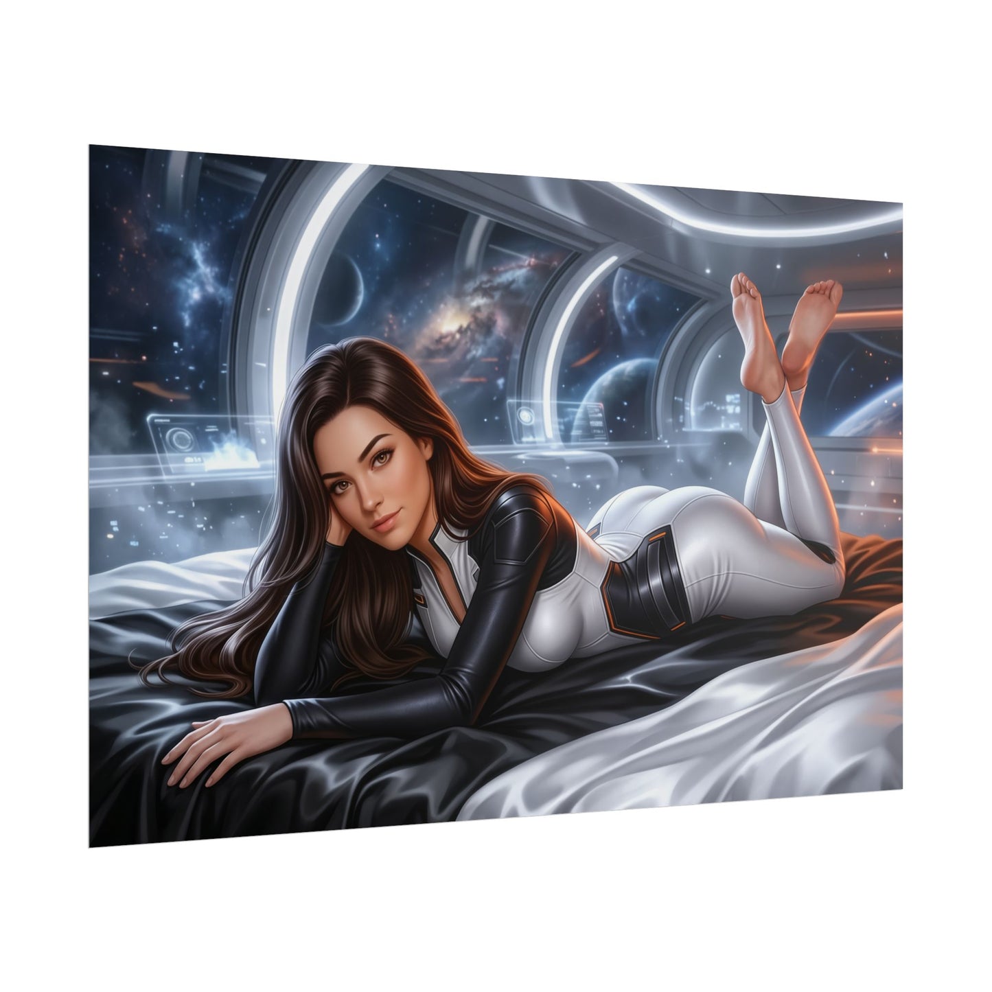 Miranda Lawson Poster, Mass Effect Wall Art, Sci Fi Print Decor