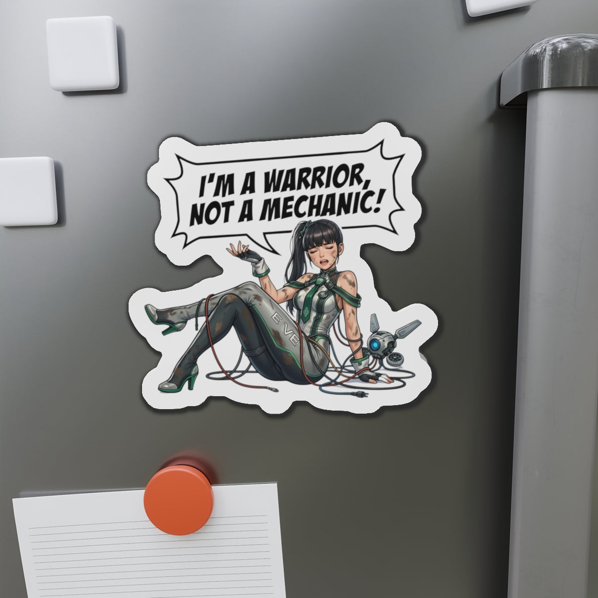 Eve Stellar Blade Magnet – Anime-Sci-Fi-Mädchen-Kühlschrankmagnet, futuristische Dekoration