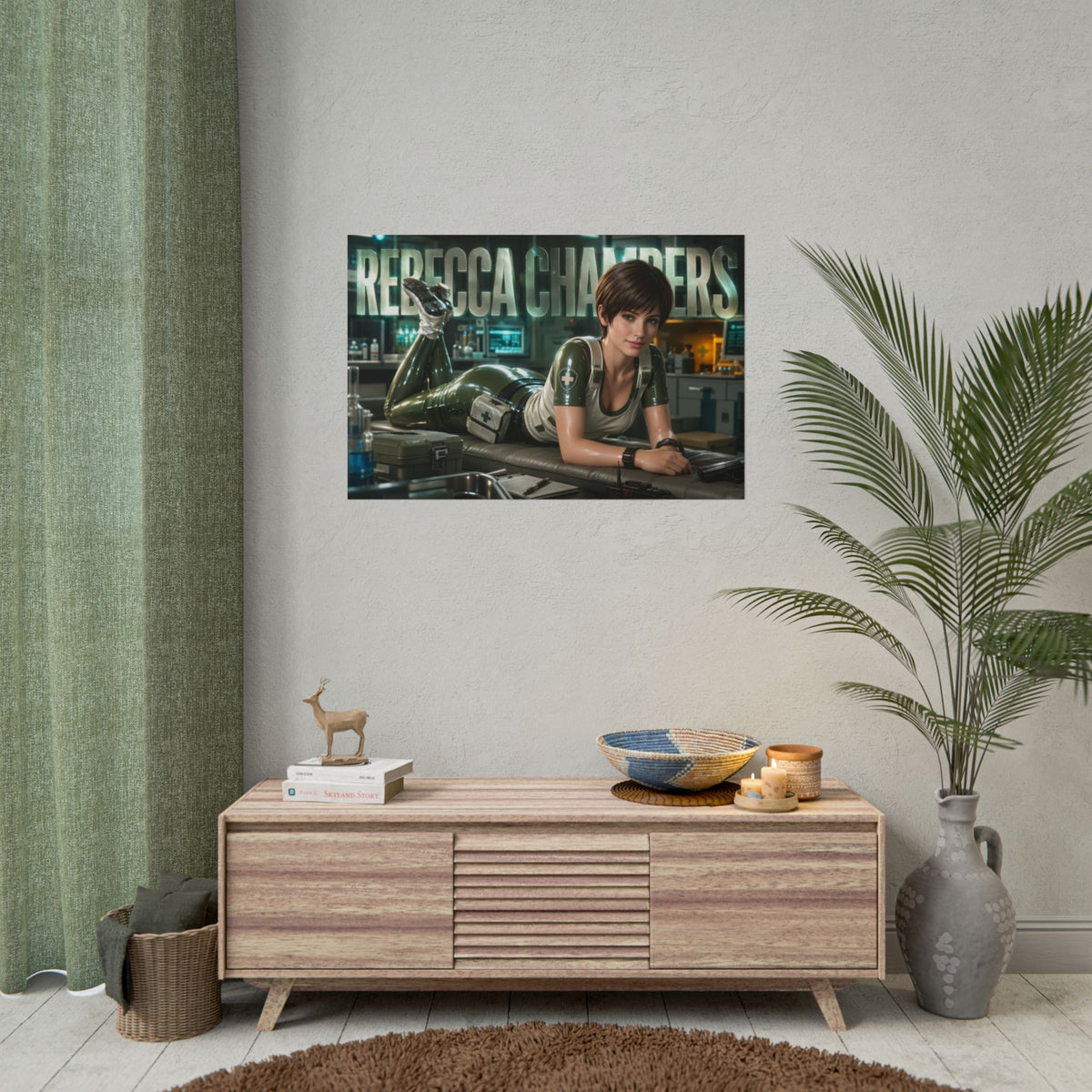 Rebecca Chambers Resident Evil Poster Gaming Wall Art Gamer Room Decor Art Print