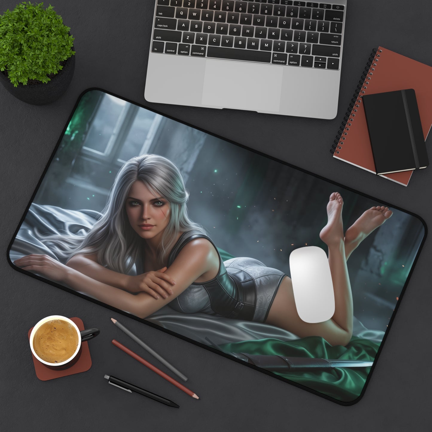 The Witcher Mouse Pad, Ciri Desk Mat, Gamer Gift XXL