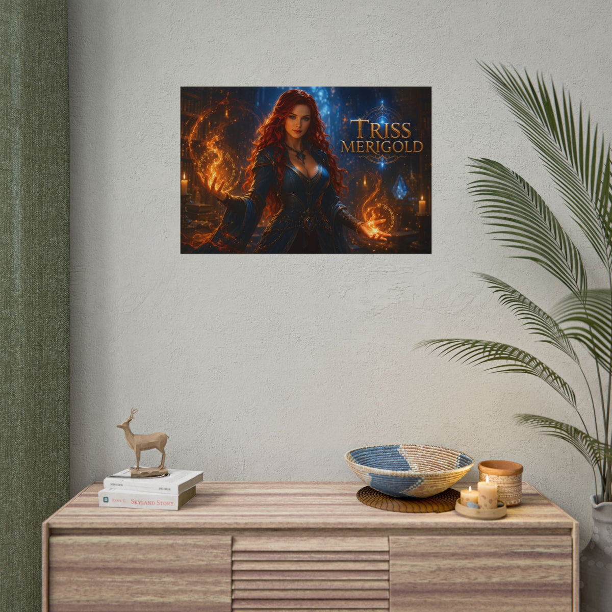 Triss Merigold The Witcher Wall Art Poster Fantasy Bedroom Decor Character Print