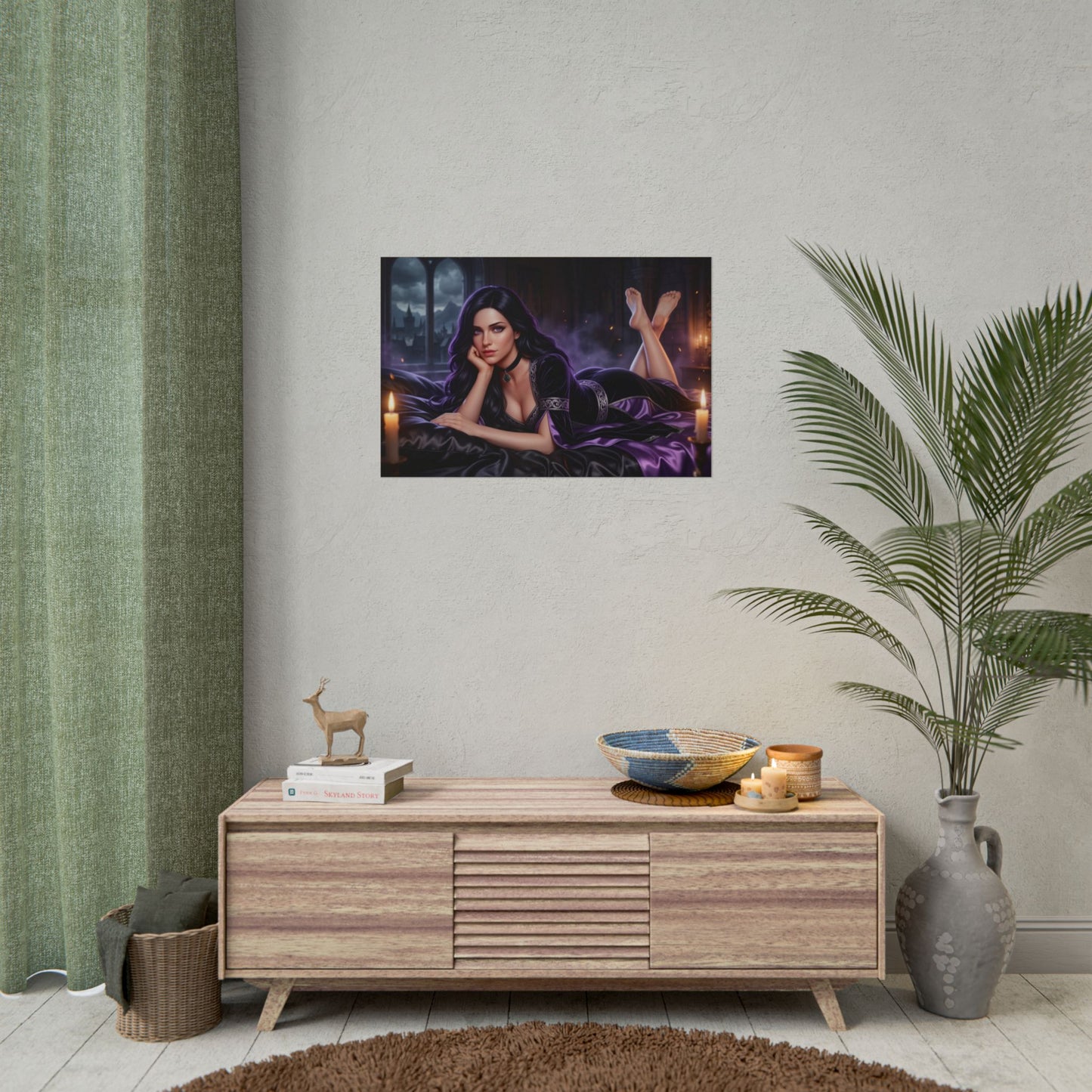 Yennefer Poster, Fantasy Wall Art, Witcher Print, Gamer Decor