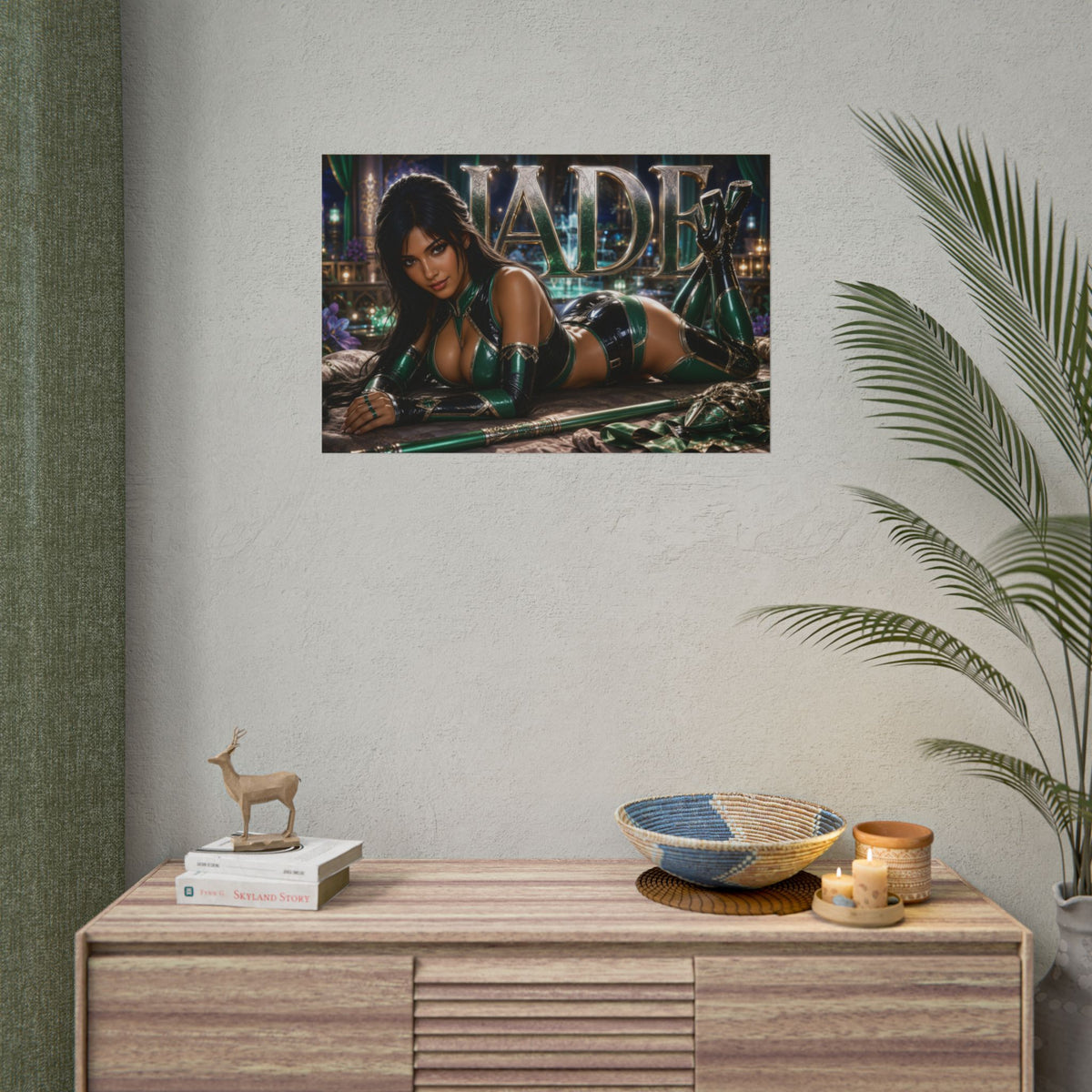 Jade Character Poster Mortal Kombat Gamer Room Wall Art Collectible Decor