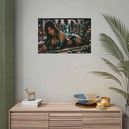 Jade Character Poster Mortal Kombat Gamer Room Wall Art Collectible Decor