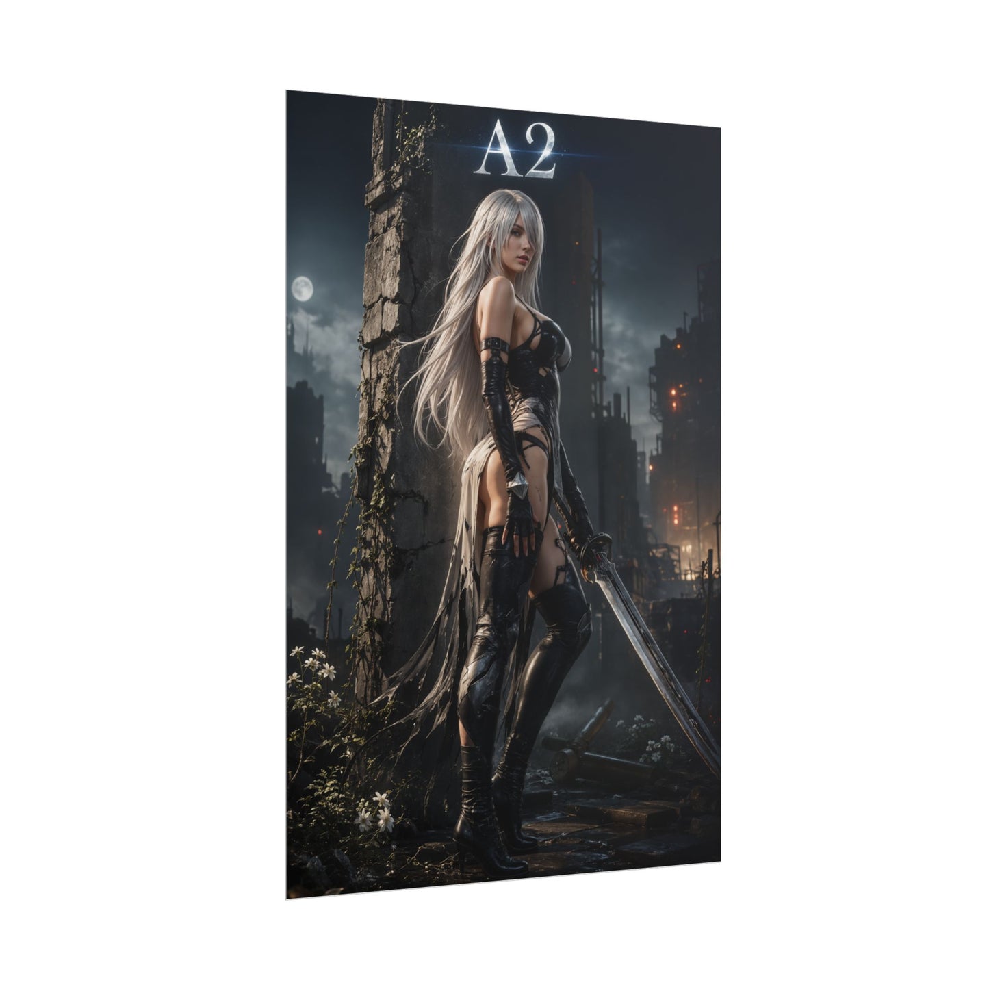 NieR Automata A2 Android Poster Video Game Wall Art Print
