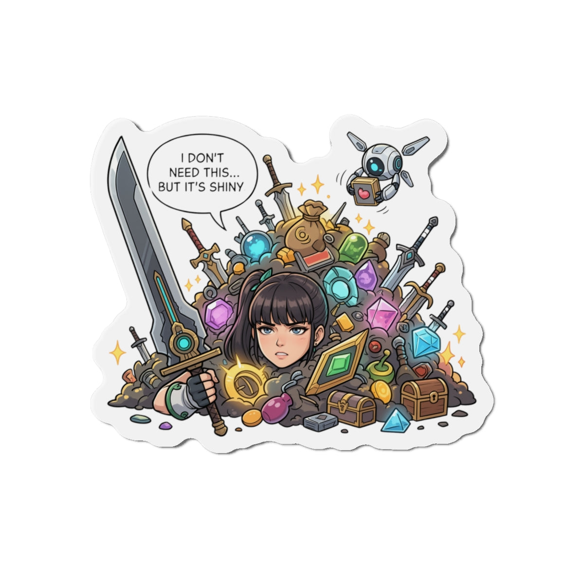 Eve Stellar Blade Magnet – Sexy Anime-Kriegerin Magnet, Sci-Fi-Kunst für den Kühlschrank