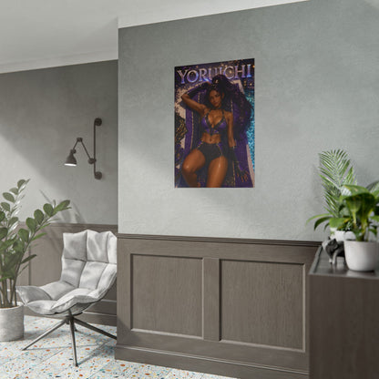 Anime Wall Art Yoruichi Bleach Poster Otaku Room Decor Collector Gift Print
