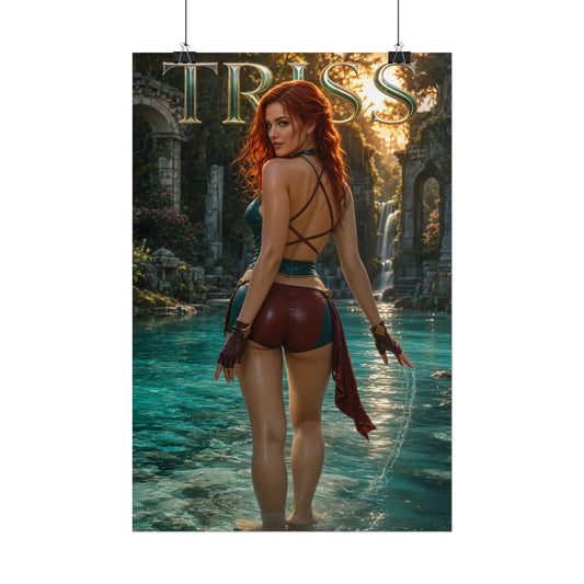 Triss Merigold The Witcher Wall Art Poster Fantasy Bedroom Decor Character Print
