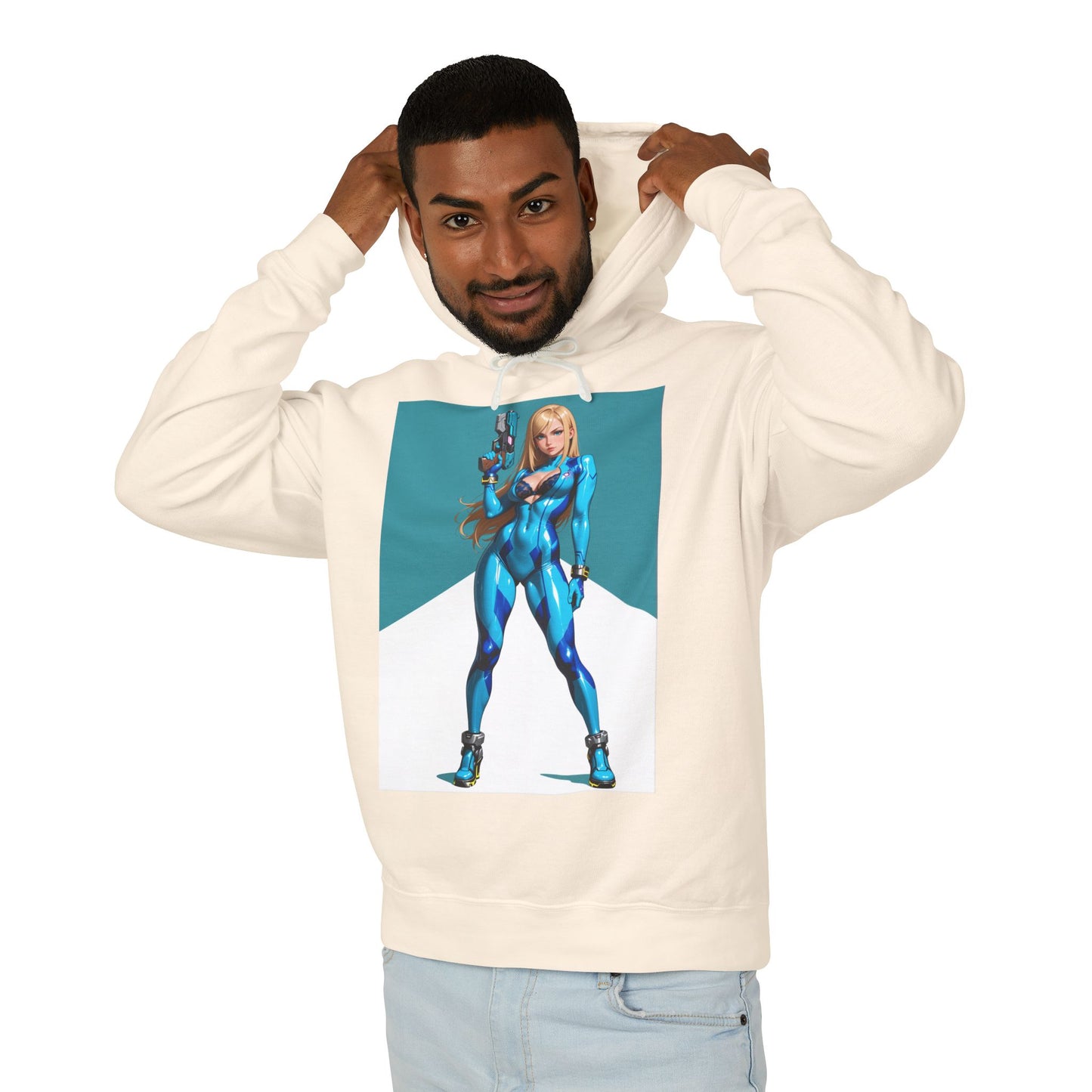 Худі Самус Аран | Худі з науково-фантастичною мисливицею | Пуловер з аніме-бронею