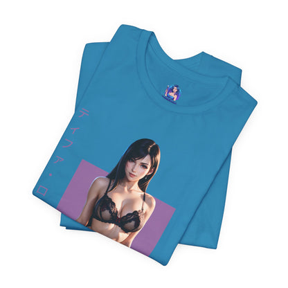 Tifa Lockhart T-Shirt | Final Fantasy VII Shirt für Otaku- und Gamer-Fans | Shirt für starke Heldinnen