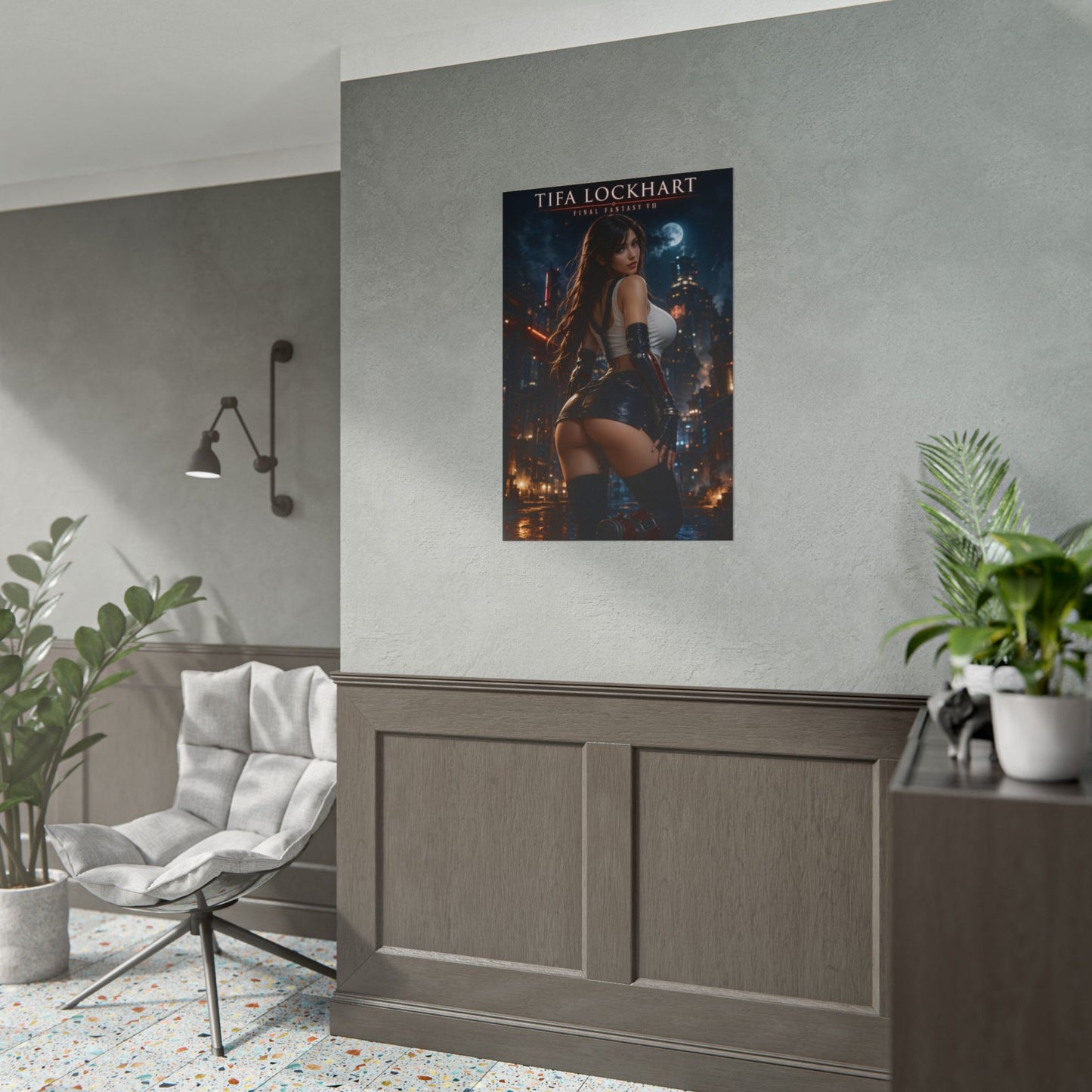 Tifa Lockhart Poster, Final Fantasy Wall Art, Gaming Poster, Room Decor